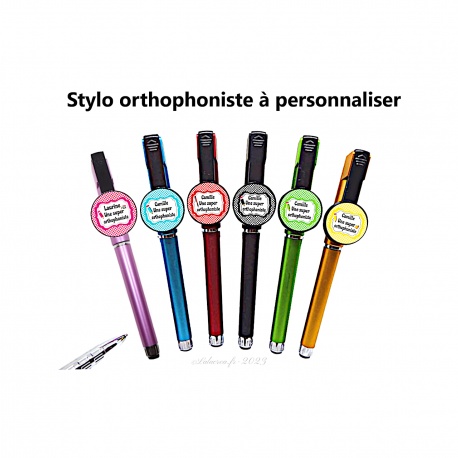 Stylo orthophoniste personnalisable au prénom de votre choix