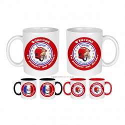 Mug pompier personnalisé au prénom de votre choix