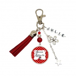 Porte clés "Bonne retraite" personnalisable