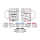 Mug céramique Le hasard nous a fait collègues, le plaisir et la vie nous ont fait amies personnalisable