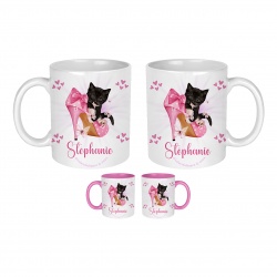 Mug Chaton personnalisable recto verso