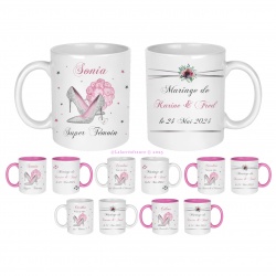Mug témoin et demoiselle d'honneur à personnaliser