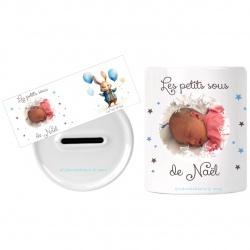 Tirelire enfant personnalisée avec photo, cadeau naissance