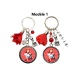 Porte clés ou Bijou de sac pin-up rouge à personnalisé
