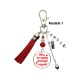 Porte clés nounou personnalisable, "Merci ma nounou de m'aider à grandir" modèle au choix