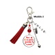 Porte clés nounou personnalisable, "Merci ma nounou de m'aider à grandir" modèle au choix