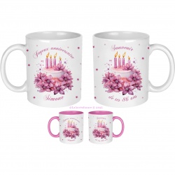 Mug Joyeux anniversaire à personnaliser