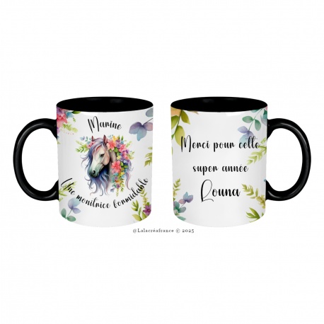 Mug Une monitrice formidable merci pour cette année, personnalisable