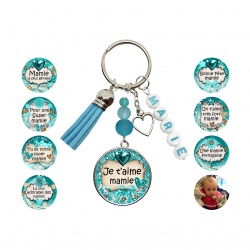 Porte clés mamie personnalisable