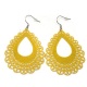 Boucles d'oreilles goutte filigrane jaune