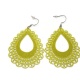 Boucles d'oreilles goutte filigrane verte
