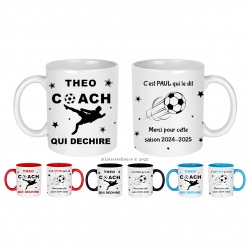 Mug coach qui déchire personnalisable