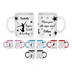 Mug coach de twirling personnalisé