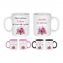 Mug  maîtresse, atsem, aesh, nounou  Merci de m'avoir aidé(e) à grandir personnalisable