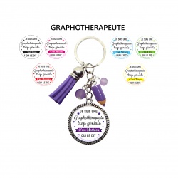 Porte clés graphothérapeute personnalisable