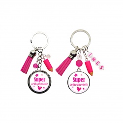 Porte clés ou bijou de sac Super orthophoniste personnalisable