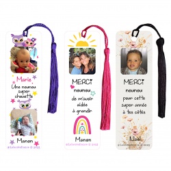 Marque-page nounou à personnaliser avec photo