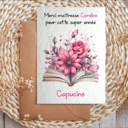 Carte à planter maîtresse personnalisée
