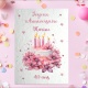 Carte à planter Joyeux anniversaire personnalisable au texte de votre choix