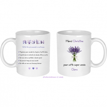 Mug définition Atsem à personnaliser