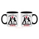 Mug personnalisé J'peux pas j'ai danse, j'peux pas j'ai salsa, bachata, rock'n roll, tango, valse