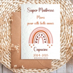 Carte à planter Super maîtresse personnalisée
