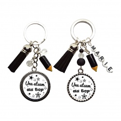 Porte clés Une atsem au top personnalisable