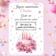Carte à gratter Joyeux anniversaire personnalisable au texte de votre choix