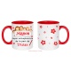 Mug orthophoniste personnalisable fond blanc ou fond rose