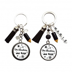 Porte clés Une éducatrice au top personnalisable