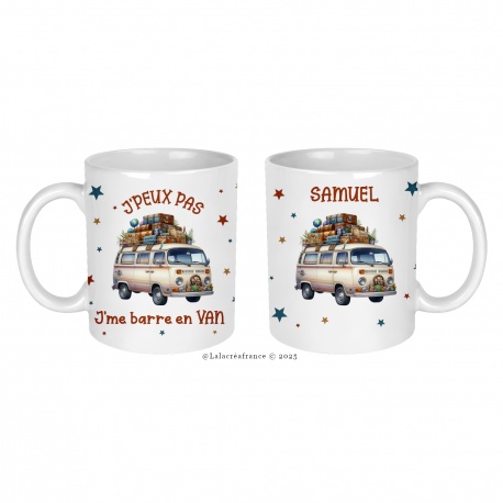 Mug personnalisé J'peux pas j'me barre en VAN