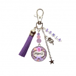Porte clés merci personnalisé