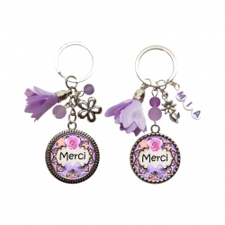 Porte clés Merci personnalisable