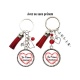Porte clés ou bijou de sac "Je t'aime maman" personnalisable