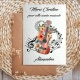 Carte à planter prof de musique, piano, batterie, guitare, violon, clarinette