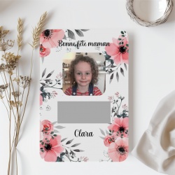 Carte à gratter Bonne fête maman personnalisable avec photo