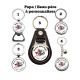 Porte clés papa, beau-père personnalisé