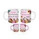 Mug personnalisable Une orthophoniste au top du top, merci pour cette super année, rose ou blanc