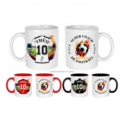 Mug super coach de football à personnaliser