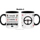 Mug moniteur/monitrice auto-école personnalisé au prénom de votre choix