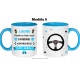 Mug moniteur/monitrice auto-école personnalisé au prénom de votre choix