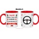 Mug moniteur/monitrice auto-école personnalisé au prénom de votre choix