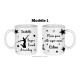 Mug coach de twirling personnalisé