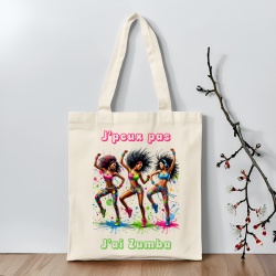 Tote bag J'peux pas j'ai Zumba