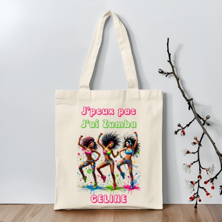 Tote bag J'peux pas j'ai Zumba