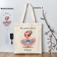 Lot Tote bag + brosse personnalisée danse pour enfant