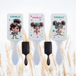 Brosse cheveux thème piscine
