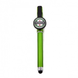 Stylo et stylet, "Meilleur parrain de l'univers", cabochon en verre