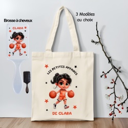Tote bag + brosse personnalisée piscine