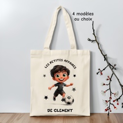 Tote bag foot fille ou garçon personnalisé